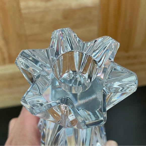 Pair of LENOX Ovations Lighting Starfire 6” Crystal Glass Candle Stick Holders - Picture 10 of 16